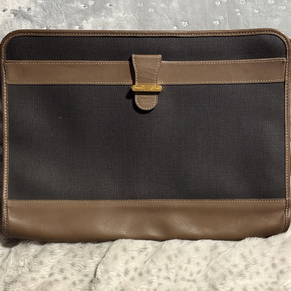 Dunhill Black and Brown Laptop Bag